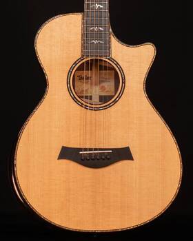 912ce Taylor 210000038166 12-fret Grand Concert Acoustic Guitar With Hsc 2018 - Used