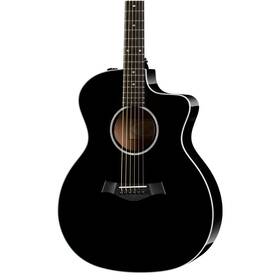 214ce Taylor 887766099109 Blk Dlx Grand Auditorium Acoustic-electric Guitar With Es2 - Black