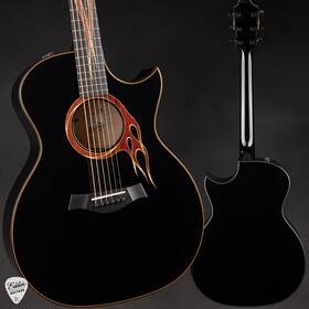 Taylor 887766137382 Custom #34 Ga Hot Rod 3.0 Maple/sitka Spruce - Black #1205015097