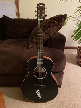 Cws-1 Taylor Gs Mini Acoustic Guitar Chicago White Sox Officially Licensed Mlb
