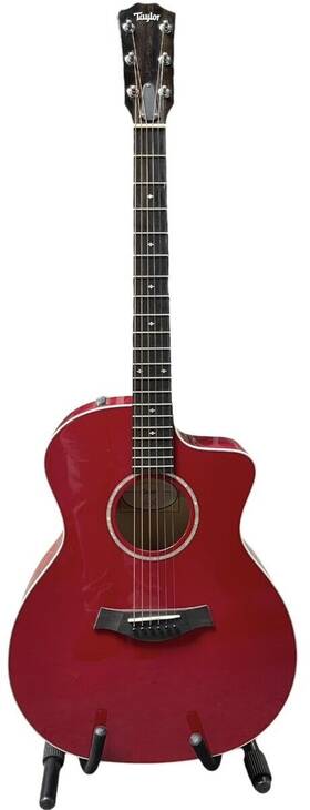 214ce-reddlx Taylor Guitars 214ce-red Dlx Grand Auditorium Acoustic-electric Guitar Red Csc047104