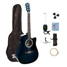 Tdag4105-bl-c Trendy Inch Full Size Cutaway Steel String Spruce Beginner Acoustic