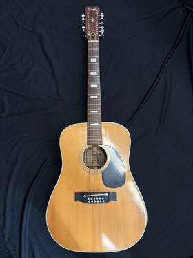 T-1012 Terada Natural 12 String 70s Guitar With Hardshell Case