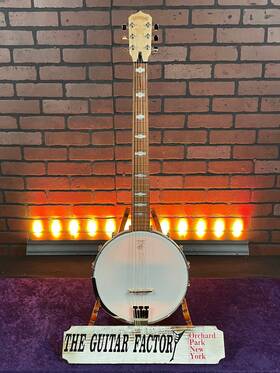 Goodtime6-0428-u Tgf Deering Goodtime Six Open-back 6-string Banjo - Natural Maple
