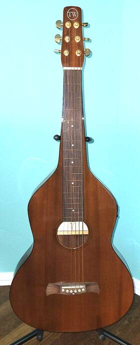 Twisted Wood Rr-001t Lap Slide Guitar Left Handed No Case