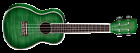 Uke-dc-fm-tgr Dean Concert Flame Ukulele Satin Trans Green 819998168131