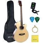 Ushw40agcna Acoustic Guitar Inch Basswood Cutaway Steel Strings Starer 734010423503