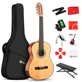 Uf-60 Vangoa Classical Guitar 39 Inch Nylon String Full Size Beginner Spanish With Sp