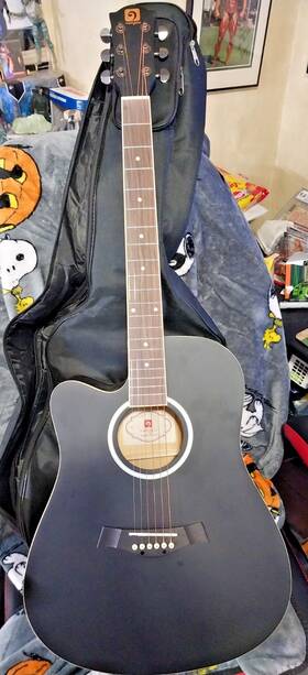 Vangoa Vg-1l Acoustic Guitar Bundle Full Size With Extras