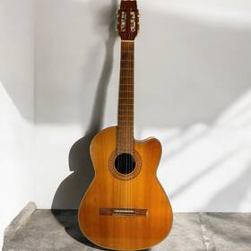 Vantage Vsc-20ce Vintage Classical Acoustic Electric Guitar Cutaway Excellent Uc