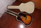 Vdx-85 Vega Nice Dreadnought Acoustic Guitar Tobaccoburst Hard Case