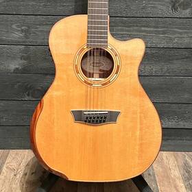 Wcg15sce12 Washburn 2504019237 12-string Acoustic-electric Guitar - Natural