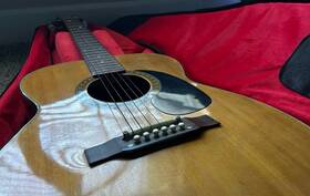 42216 Washburn Dixon Acoustic Vintage Guitar Sd Case Is Not Included