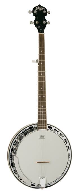 B11k-a-u Washburn B11 Americana Series 5 String Banjo. Natural