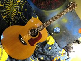J-56sw Washburn 2005 Timbercraft Solid Rosewood Jumbo Acoustic