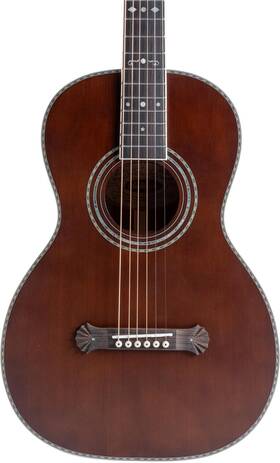 R310k-u Washburn R310k Victorian Acoustic Guitar - Antique Brown Matte