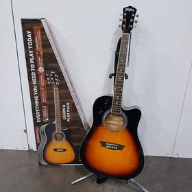 Wa90cevsb Washburn Acoustic Guitar Learn And Play Bundle