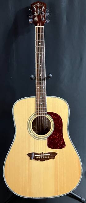 Wd-46s Washburn Timbrewood Dreadnought Acoustic Guitar Gloss Natural With Ohsc