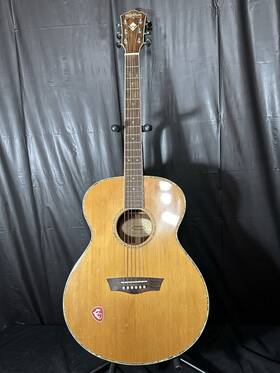 Wg-16s Washburn Natural Acoustic Guitar