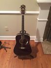 Wd100dltwrk Washburn Dreadnought Mahogany Acoustic Guitar Transparent Wine Red