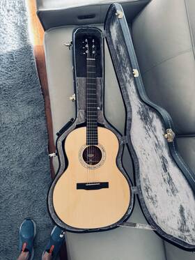 4100804 Webber 000 Acoustic Guitar Tasmanian Blackwood And Engelmann Luthier-built