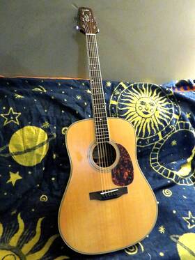 Wechter Dn-8128 Solid Rosewood Acoustic Guitar- M I N T- From 2005