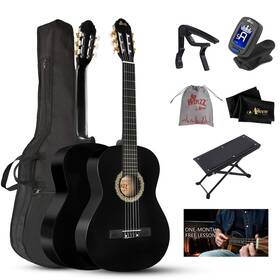 Winzz 973405031273 39 Inches Classical Guitar Full Size Beginner Acoustic With Online Lessons Ba