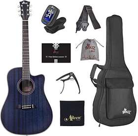Winzz 973405032546 6 Steel-string Acoustic Guitar 41 Inches Full Size Cutaway Gu