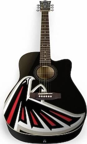 Woodrow Acnfl02 Atlanta Falcons Acoustic Guitar