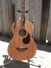 Wp55ns Washburn Koa Laminate Acoustic Parlor Guitar Frets To Body