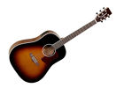 X15sdte Tanglewood Sloped Shoulder Dreadnought Acoustic Vintage Burst Gently 810944019897