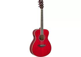 2025-fs-tarr Yamaha Fs-ta Transacoustic Guitar - Ruby Red