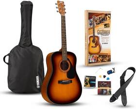 Yamaha 445035862804 Gigmaker Standard Acoustic Guitar With Gig Bag Tuner Strap And Picks - Su
