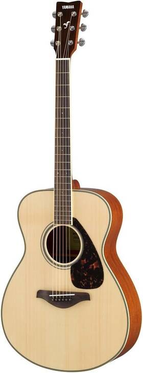 Fs820 Yamaha 889025103985 Small Body Solid Top Acoustic Guitar Natural Concert