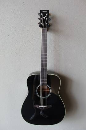939789024698372649823 Yamaha Brand New Fg-ta Transacoustic Dreadnought Acoustic Guitar - Black