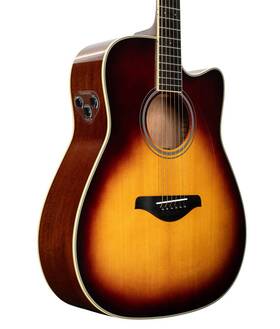 Acoustic1655 Yamaha Pre-owned Fg Cutaway Transacoustic Guitar - Brown Sunburst