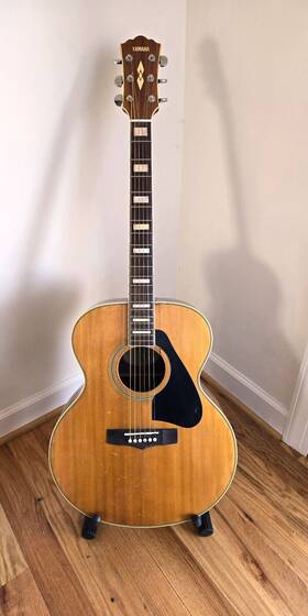 Yamaha Cj-838sii Rare Cj-838s Ii Country Jumbo Rosewood Acoustic Guitar With Natural Finish