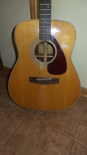 Fg-280 Yamaha Rare Vintage Early 70s Nippon Ghakki Guitar Nice