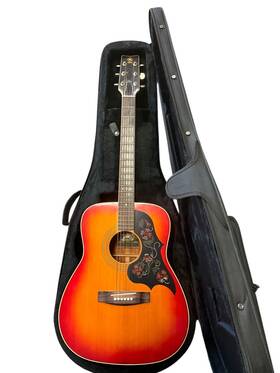 Trp046741 Yamaha Fg-295s - Sunburst Red Vintage Early 1970s Trp046741 Yamaha Fg-295s - Sunburst Red Vintage Early 1970s