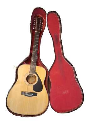 Fg-312ii Yamaha 12-string Dreadnought Acoustic Guitar Made In Taiwan Excellent
