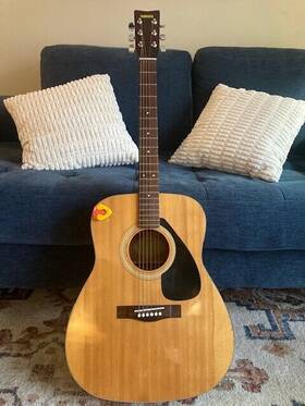 Fg-332-1 Yamaha Rare Vintage Dreadnought Acoustic Guitar With Case - No Reserve
