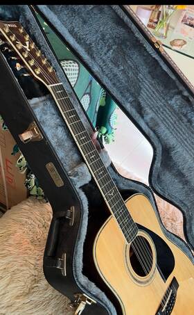 Fg460 Yamaha 12 String Spruce Top Guitar With Hardshell Case