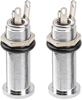 Yootones 445029438428 2pcs Threaded Cylinder Output Jack Flush Mount Stereo Mono Plug So