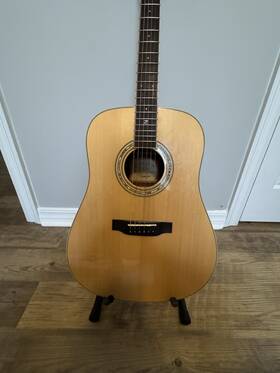 Zad-50 Zager Zad-50/n Easy Play Dreadnought Acoustic Guitar 6 String Natural