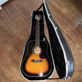 Zad-50 Zager Zad-50/vs Ez Play Acoustic Guitar Sunburst 6 String With Hard Case