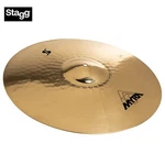 Stagg 21" Myra Series B20 Bronze Hand Hammered Ride Cymbal MYR-RR21B. Fixed Price $399.99.