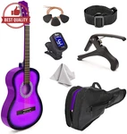 Master Play 30" Classical Guitar Kids Beginner Set W/bag & Accessories Purple. Fixed Price $85.86.
