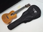 Luna Concert Mo'o Mahogany Ukulele New W/ Gig Bag Uke - Laser Etch Lizard Leaf. Fixed Price $129.99.