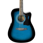 Ibanez V70CE Acoustic-electric Guitar Transparent Blue. Fixed Price $279.99.