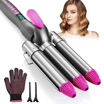 3 Barrel Curling Iron Wand 25MM, Purkoo Hair Waver 1 Inch Temp Adjustable. Fixed Price $23.00.